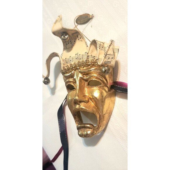 Wayne KLESKI Katherine's Collection Jester Theater Mask MARDI GRAS Bacchanalia - Picture 14 of 16